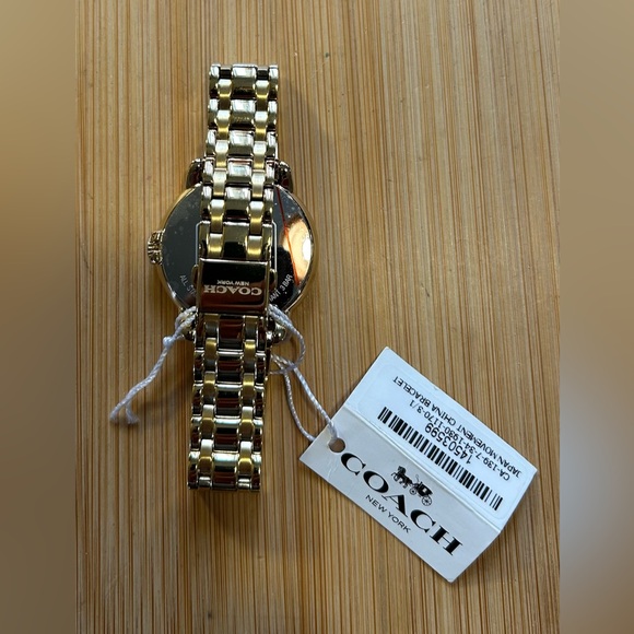 Coach Arden Watch With 36mm White Face & Golden Bracelet - Picture 6 of 7